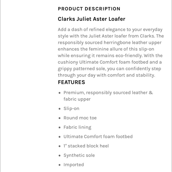 New Clarks Collection ‘Juliet Aster’ Loafer Flats - Picture 14 of 14